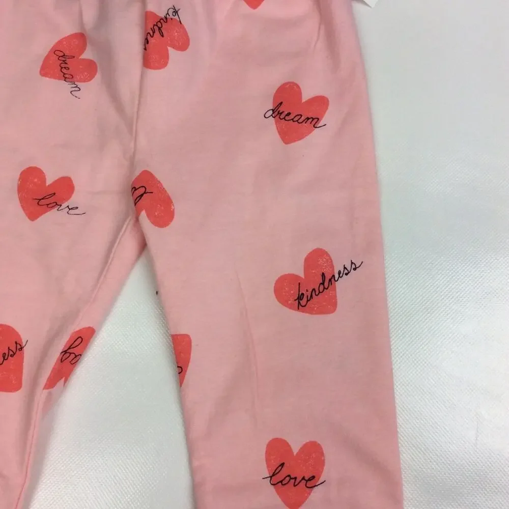 Gap Girls Graphic and Heart Pants Sz 18-24 M